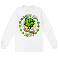 White happy go lucky Long Sleeve Tee - Artiststas