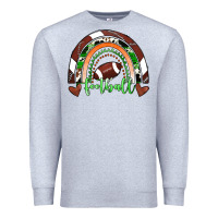 Heather Grey Football Rainbow Premium Sweatshirt - RanaPortraitStore