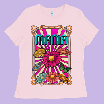 Mama Ladies Tee Designed By Cowhidedigitalart