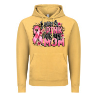 Vintage Mustard i wear pink for my mom Vintage Hoodie - BarkalooDesign