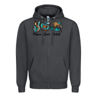 Smoke peace love west bison Zipper Hoodie - RanaPortraitStore