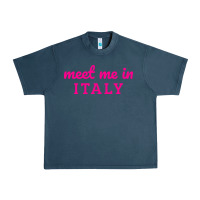 Midnight Navy meet me in italy Urban Heavy Tee - DesigneFamous