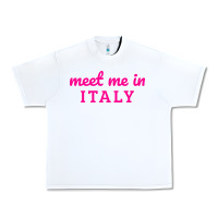 White meet me in italy Urban Heavy Tee - DesigneFamous