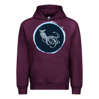 Mauve Wine Sea Emperor Transparent Graphic Urban Hoodie - Bettercallsaul