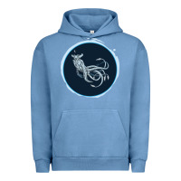 Pigment Pebble Blue Sea Emperor Transparent Graphic Urban Hoodie - Bettercallsaul