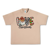 Burro Love Christmas Santa Urban Heavy Tee - CowhideDigitalArt