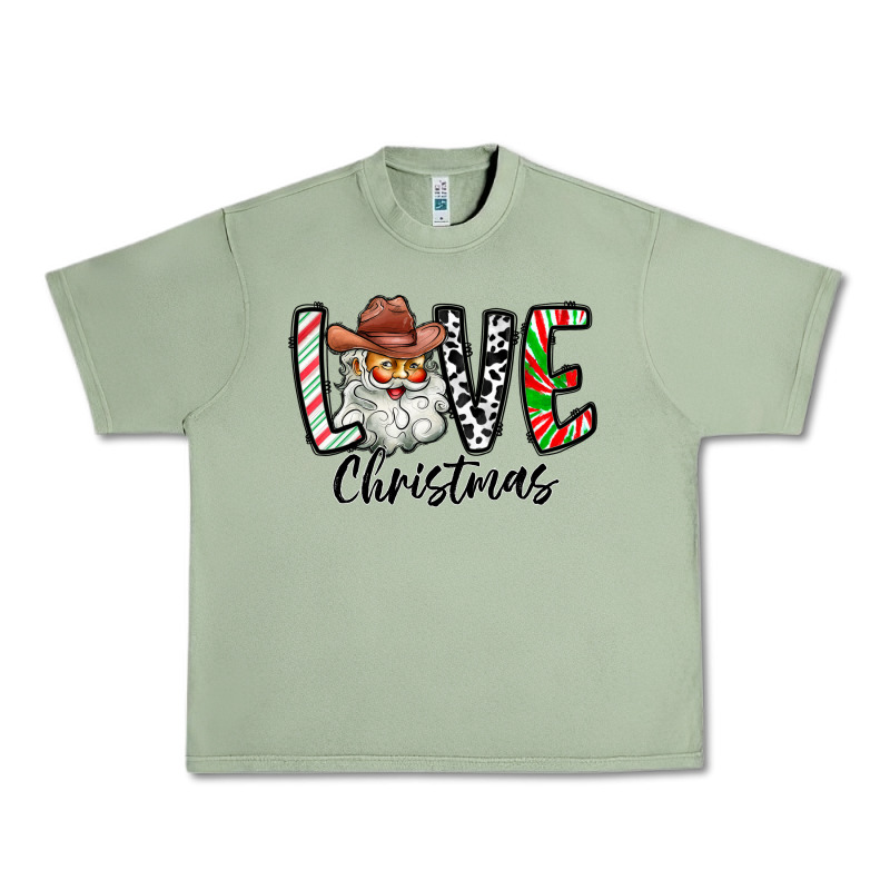 Love Christmas Santa Urban Heavy Tee by CowhideDigitalArt | Teevron