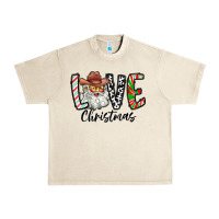 Sandshell Love Christmas Santa Urban Heavy Tee - CowhideDigitalArt
