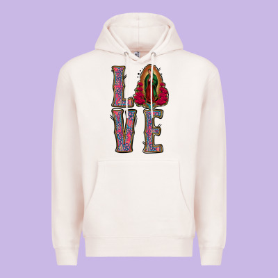 Love Lady Of Guadalupe Premium Hoodie Designed By Jasminsmagicworld