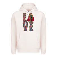 Pale Pink Love Lady Of Guadalupe Premium Hoodie - Jasminsmagicworld