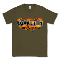 Army Green Equality hurts no one Classic Tee - FaDigitalArtStudio