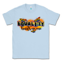 Dusty Blue Equality hurts no one Classic Tee - FaDigitalArtStudio