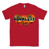 Red Equality hurts no one Classic Tee - FaDigitalArtStudio