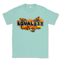Seafoam Equality hurts no one Classic Tee - FaDigitalArtStudio