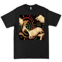 Black african ethnic animal seamless pattern Premium Tee - BundleAndBundleShop