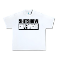 White shitshow supervisor Urban Heavy Tee - DesigneFamous