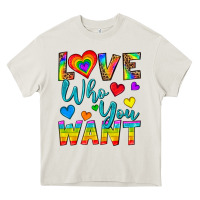 Cream Western Love Who You Want Heavy Core Tee - BundleAndBundleShop