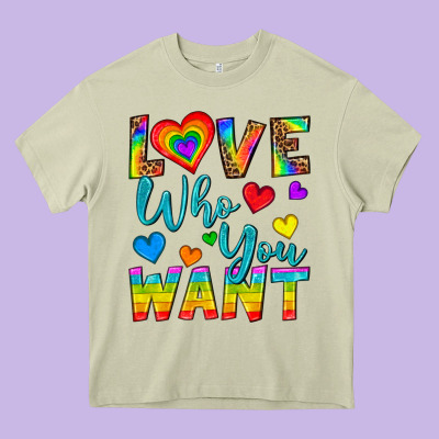 Western Love Who You Want Heavy Core Tee Designed By Bundleandbundleshop