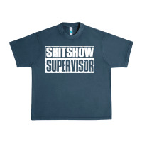 Midnight Navy shitshow supervisor Urban Heavy Tee - DesigneFamous