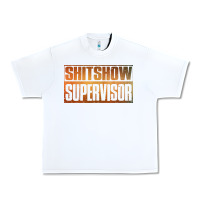 White shitshow supervisor Urban Heavy Tee - DesigneFamous