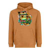 Meerkat Missouri Map Sunflower Cactus Serape Heavyweight Hoodie - RanaPortraitStore