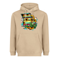 Mushroom Missouri Map Sunflower Cactus Serape Heavyweight Hoodie - RanaPortraitStore