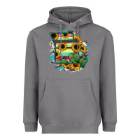 Storm Missouri Map Sunflower Cactus Serape Heavyweight Hoodie - RanaPortraitStore