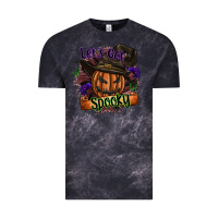 Cloud Black lets get spooky Vintage Tee - SublimationCraftShop