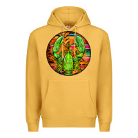 Mustard lobster Premium Hoodie - BarkalooDesign