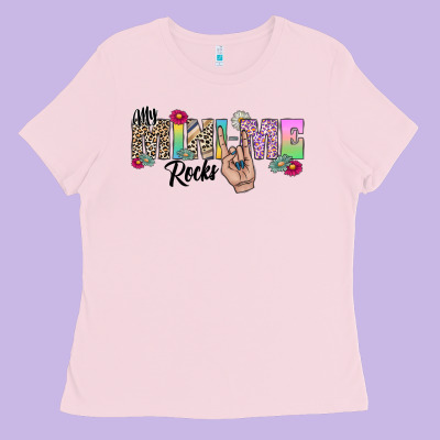 My Mini Me Rocks Ladies Tee Designed By Cowhidedigitalart