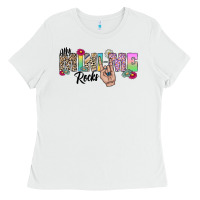 White my mini me rocks Ladies Tee - CowhideDigitalArt