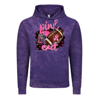 Cloud Purple Pink Out Football Vintage Hoodie - BarkalooDesign