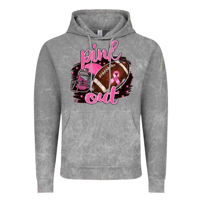Pink Out Football Vintage Hoodie by BarkalooDesign | Teevron