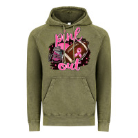 Vintage Olive Pink Out Football Vintage Hoodie - BarkalooDesign