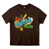 Chocolate Brown preschool dude Heavy Core Tee - RanaPortraitStore