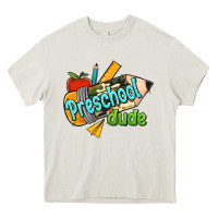 Cream preschool dude Heavy Core Tee - RanaPortraitStore
