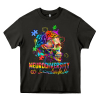 Asphalt Neurodiversity Is Beautiful Heavy Core Tee - FaDigitalArtStudio