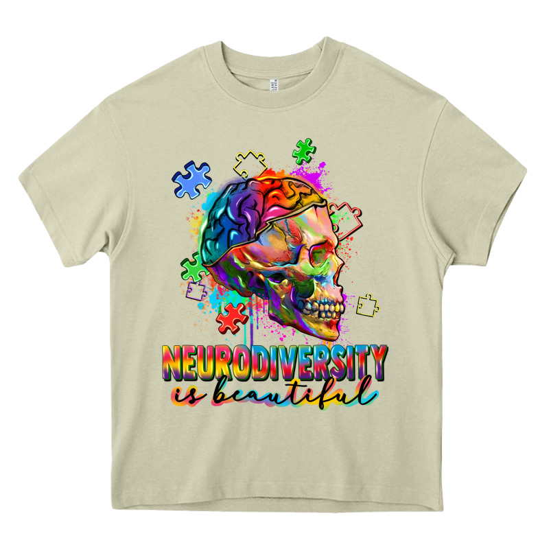 Neurodiversity Is Beautiful Heavy Core Tee by FaDigitalArtStudio | Teevron