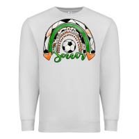Dove Grey Soccer Rainbow Premium Sweatshirt - RanaPortraitStore