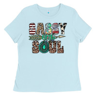 Baby Blue sassy little soul Ladies Tee - CowhideDigitalArt