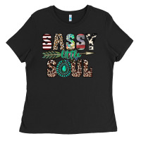 Black sassy little soul Ladies Tee - CowhideDigitalArt