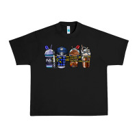 Black Police Coffee Urban Heavy Tee - CowhideDigitalArt