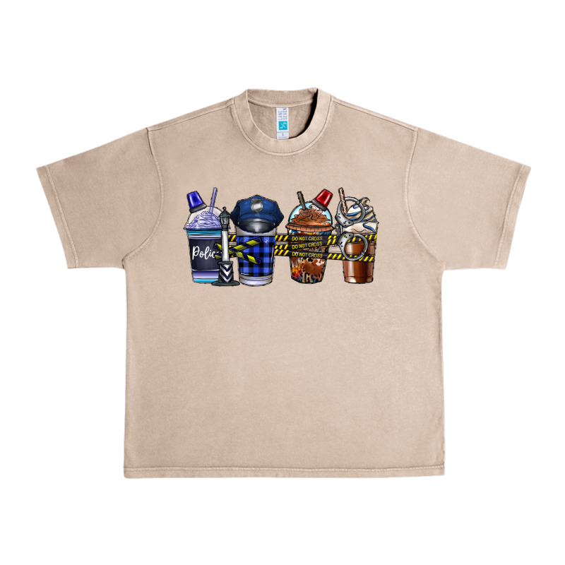 Police Coffee Urban Heavy Tee by CowhideDigitalArt | Teevron