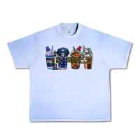 Grape Ice Police Coffee Urban Heavy Tee - CowhideDigitalArt