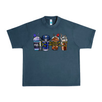 Midnight Navy Police Coffee Urban Heavy Tee - CowhideDigitalArt