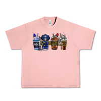 Salmon Police Coffee Urban Heavy Tee - CowhideDigitalArt