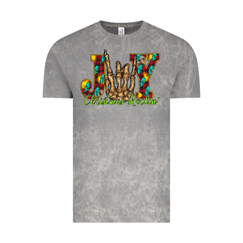 Joy Christmas Rockin Vintage Tee by CowhideDigitalArt | Teevron