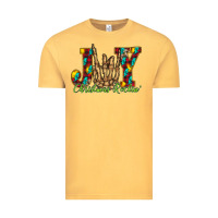 Vintage Mustard joy Christmas Rockin Vintage Tee - CowhideDigitalArt