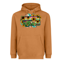 Meerkat Montana Map Sunflower Cactus Serape Heavyweight Hoodie - RanaPortraitStore