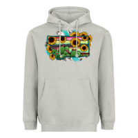 Moon Dust Montana Map Sunflower Cactus Serape Heavyweight Hoodie - RanaPortraitStore